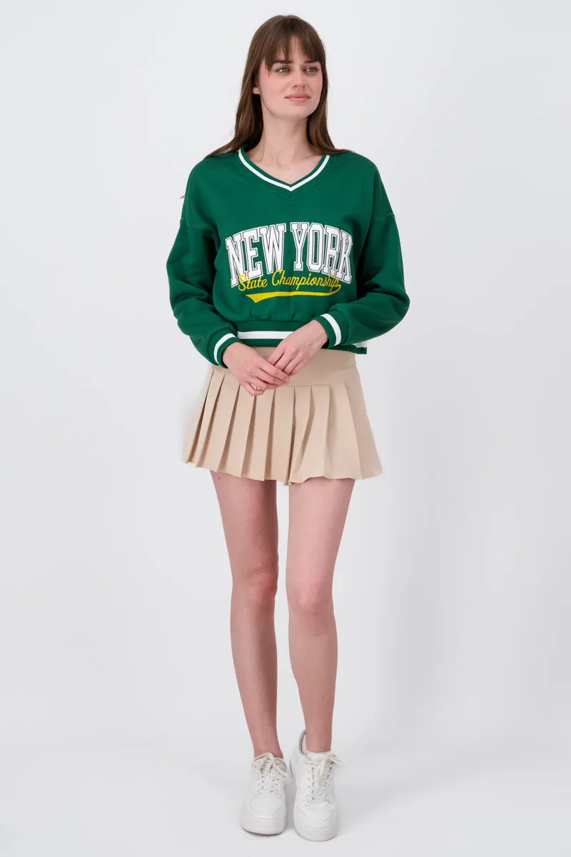 Falda mini detalle tablas sold by Shasa