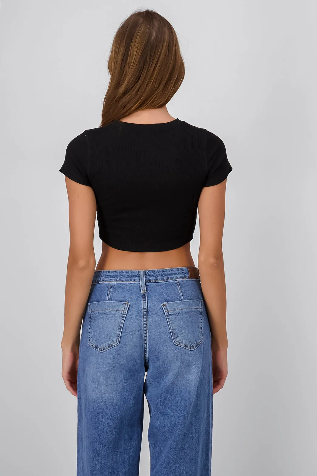 Top manga corta rib sold by Shasa product image thumbnail 4