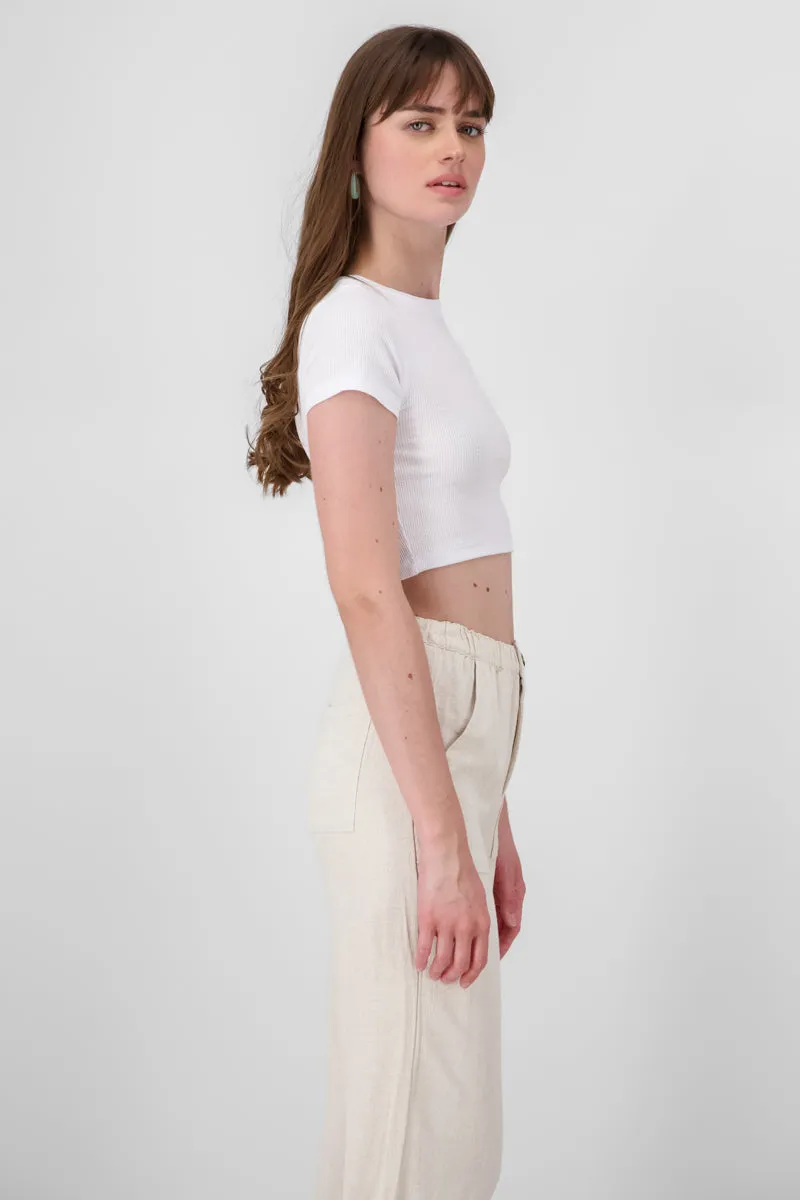 Top manga corta rib sold by Shasa product image thumbnail 3