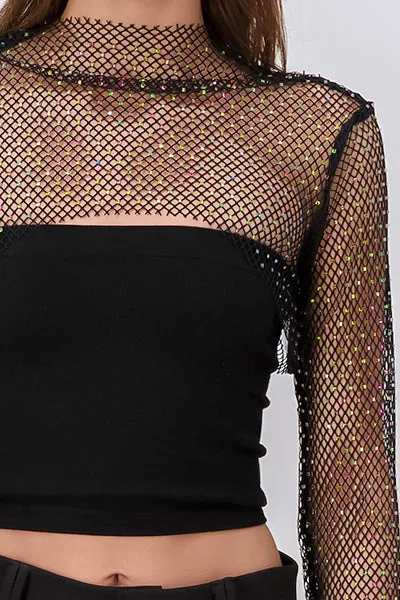 Top Crop Red Pedrería sold by Shasa product image thumbnail 5