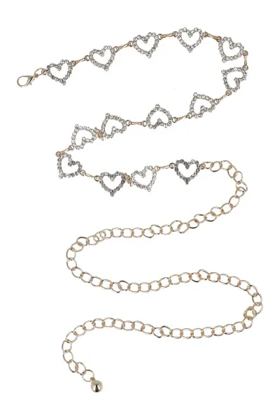 Cinturón Cadena Corazones Brillos sold by Shasa