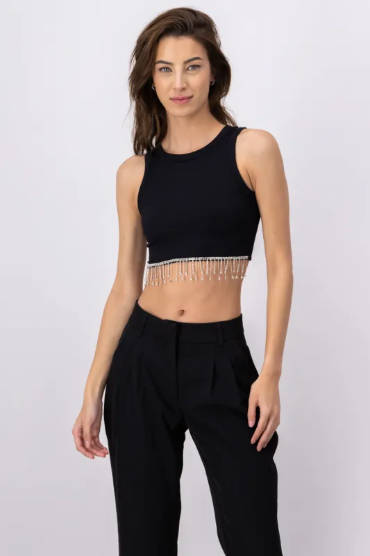 Top tank acanalado brillos sold by Shasa