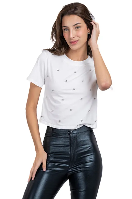 Top Con Brillos Liso sold by Shasa