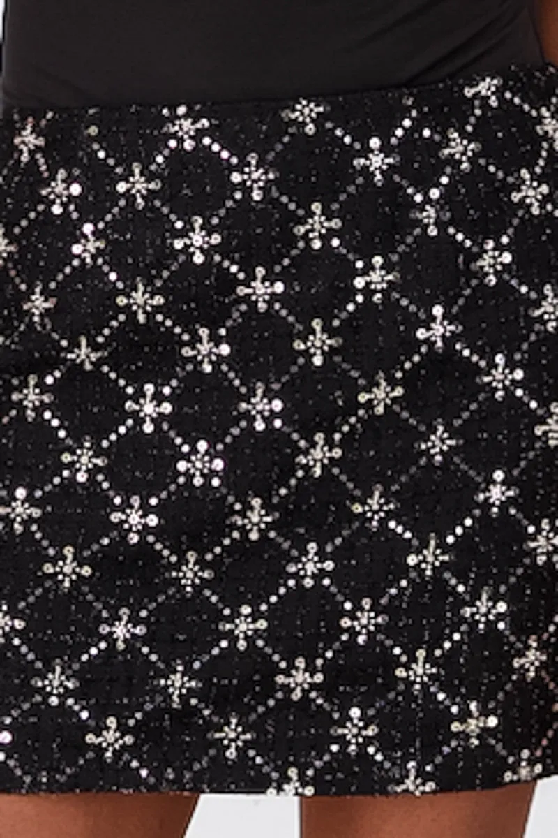 Falda mini aplicación lentejuelas brillos sold by Shasa product image thumbnail 5