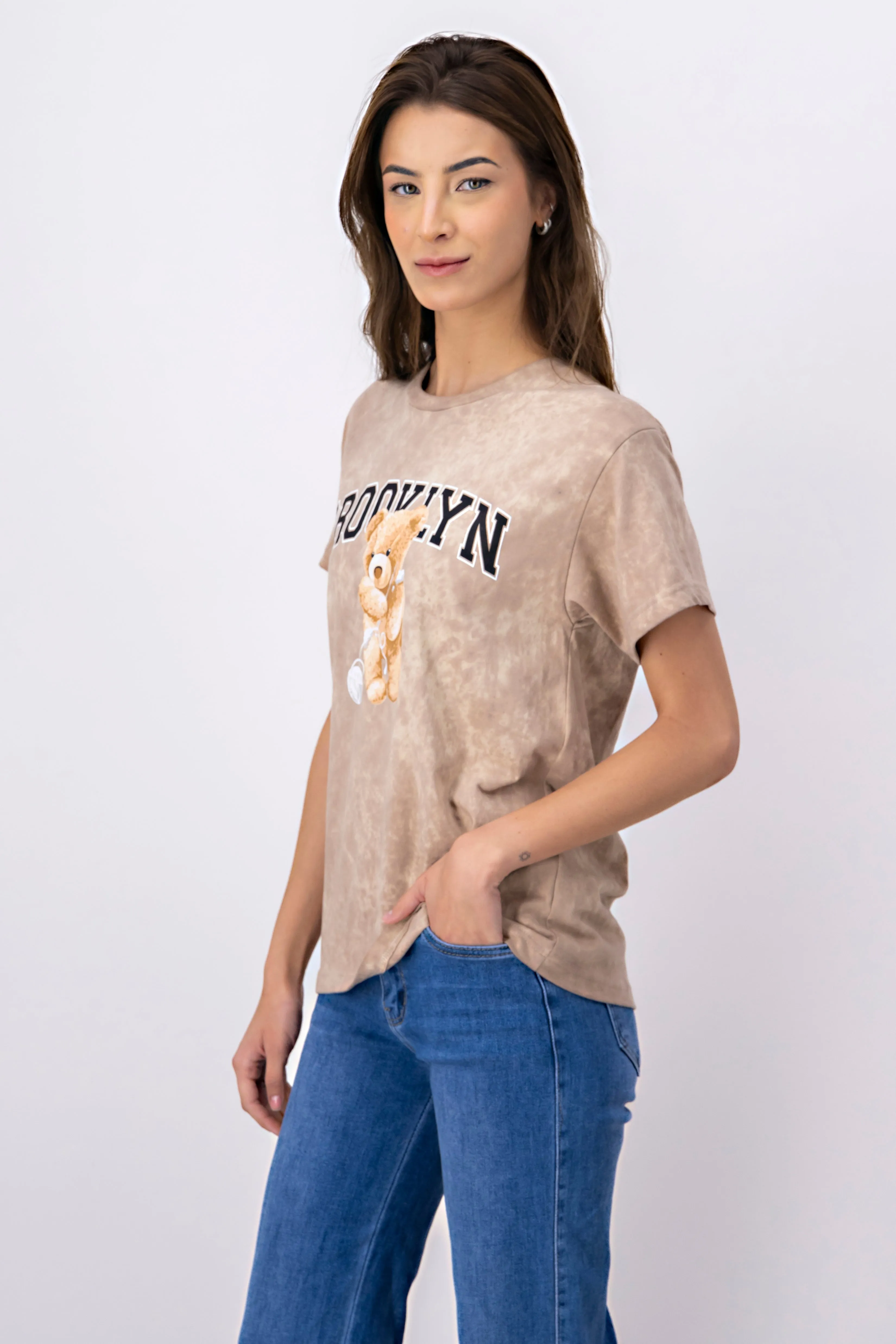 Playera acid wash osito Brooklyn sold by Shasa product image thumbnail 3
