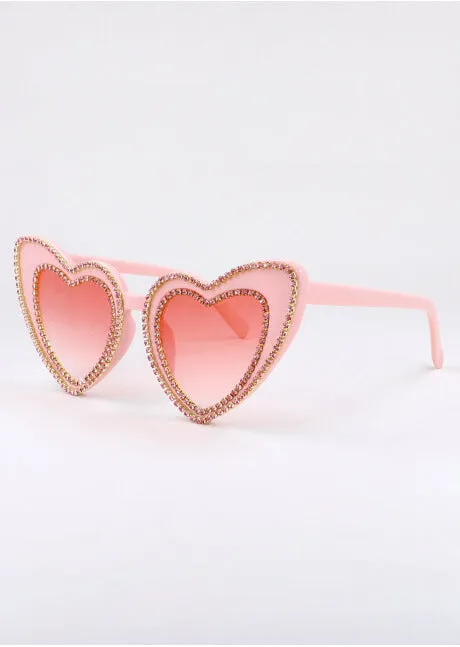 Lentes oversize corazones brillos sold by Shasa product image thumbnail 2