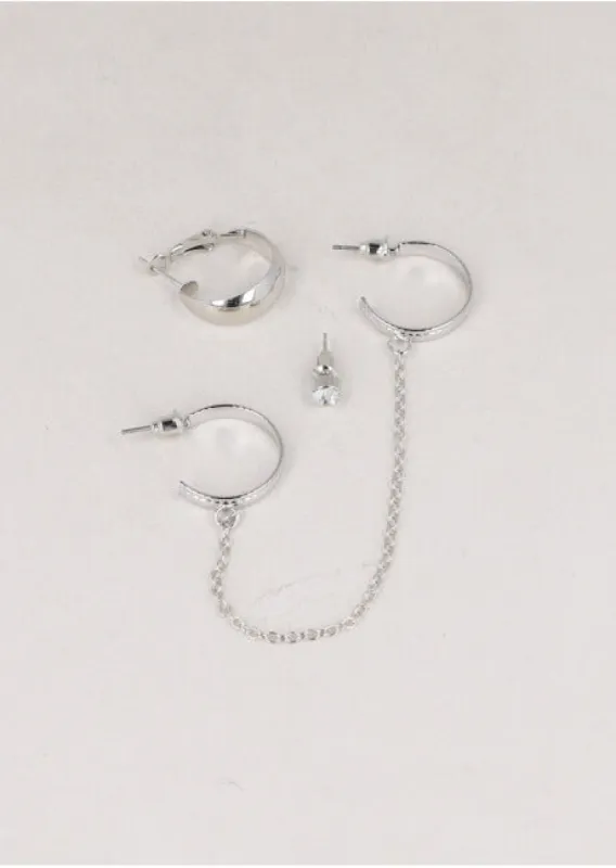 Set 3 P Aretes Arracada Cadena sold by Shasa