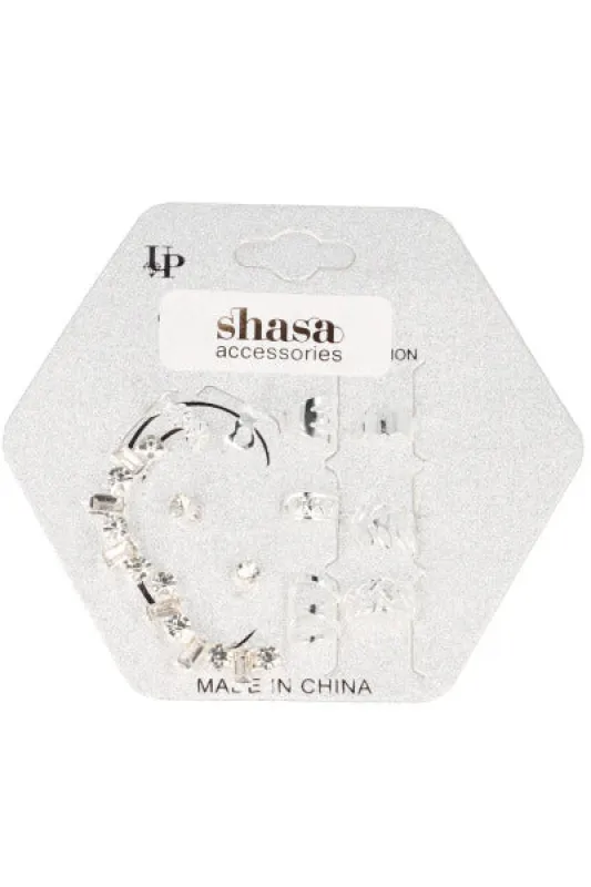 Set earcuff brillos sold by Shasa