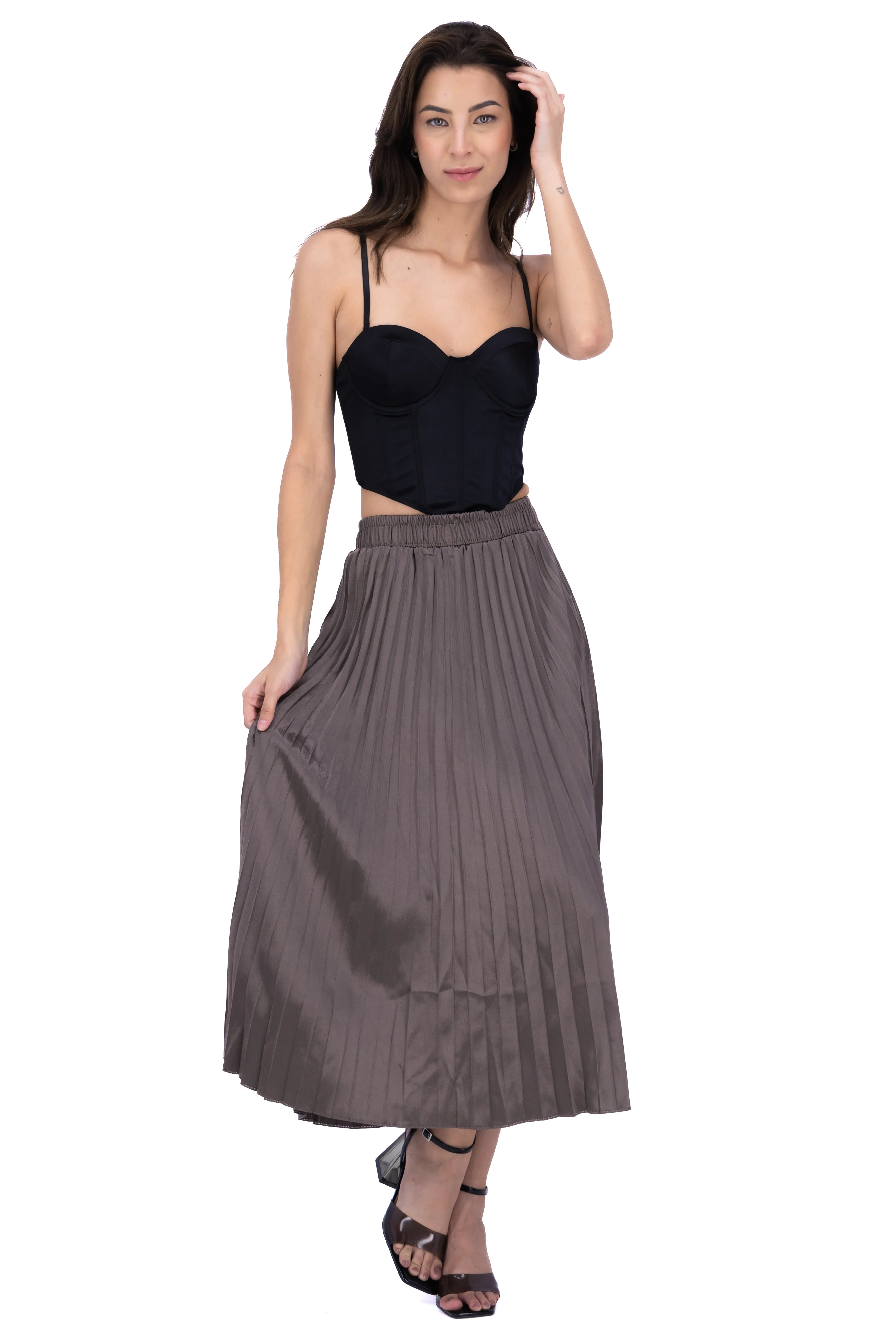 Falda Midi Tableada Lisa sold by Shasa product image thumbnail 2