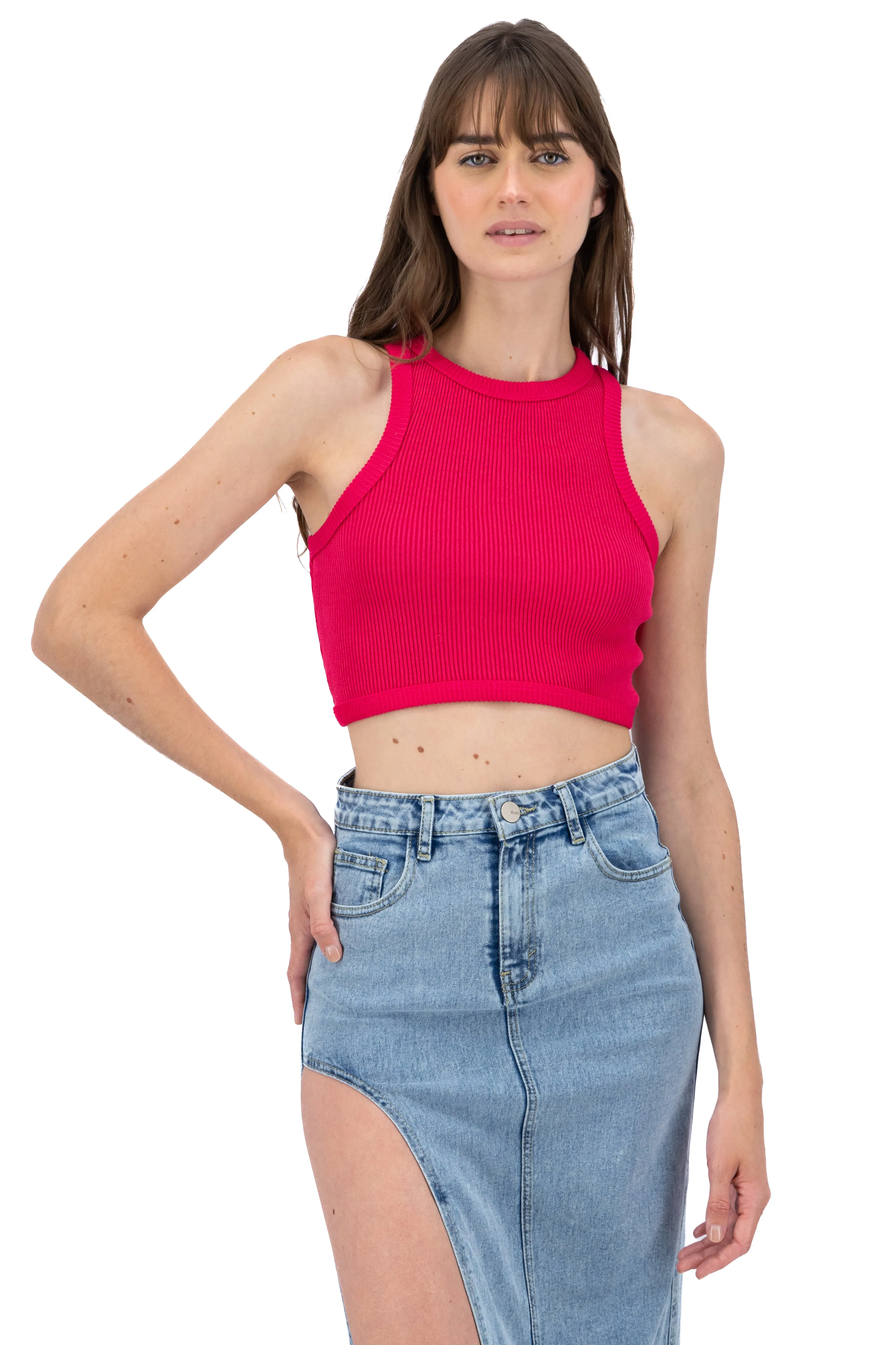 Top tank acanalado liso sold by Shasa