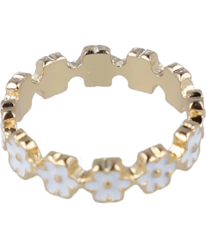 Anillo Metálico Flores sold by Shasa