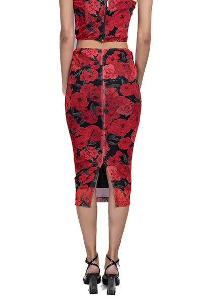 Falda Midi Flores sold by Shasa product image thumbnail 4