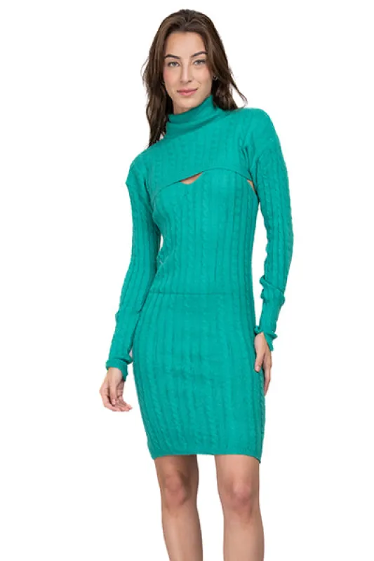 Vestido Midi Tejido Mangas sold by Shasa