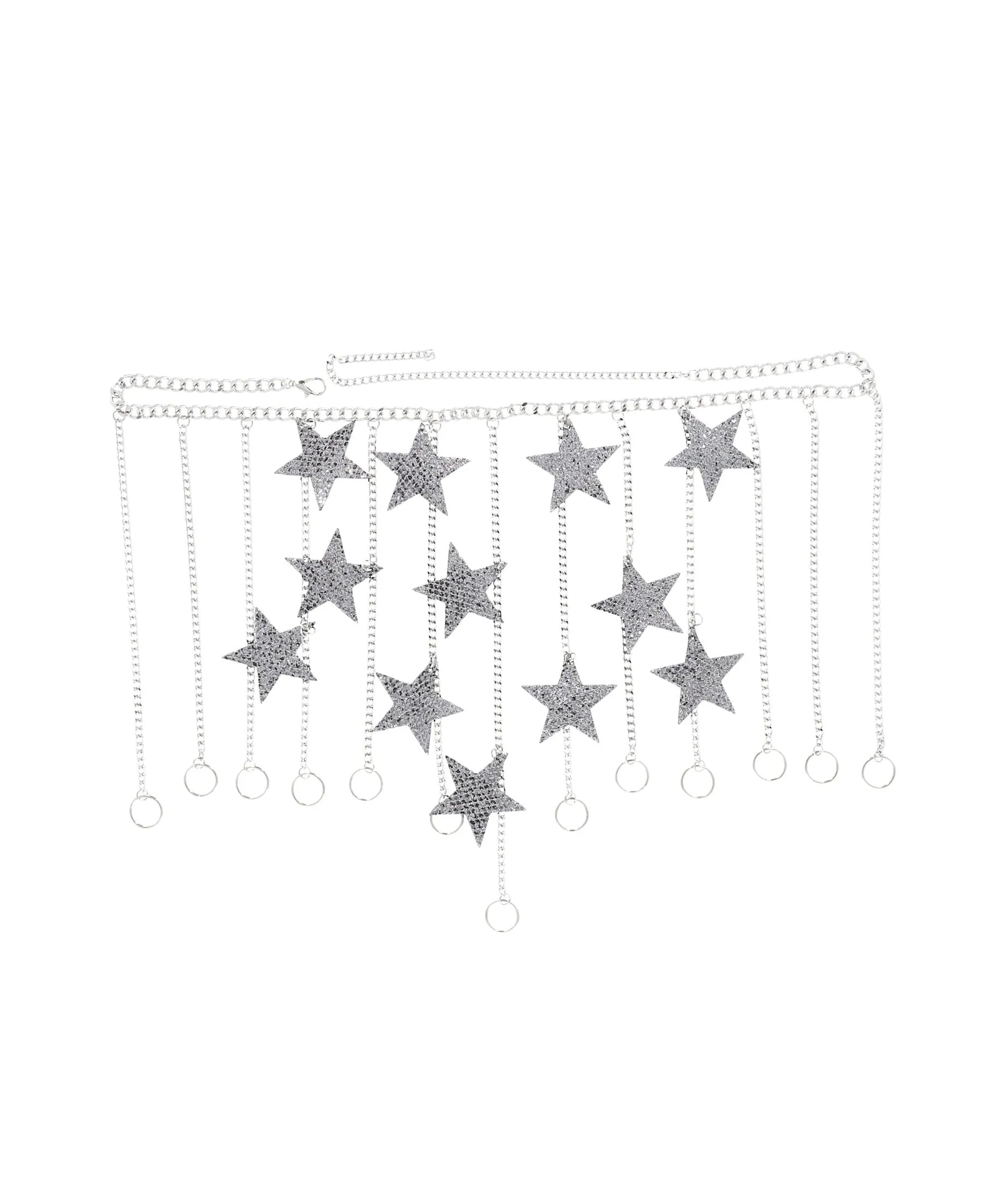 Cinturón cadena colgantes estrellas sold by Shasa