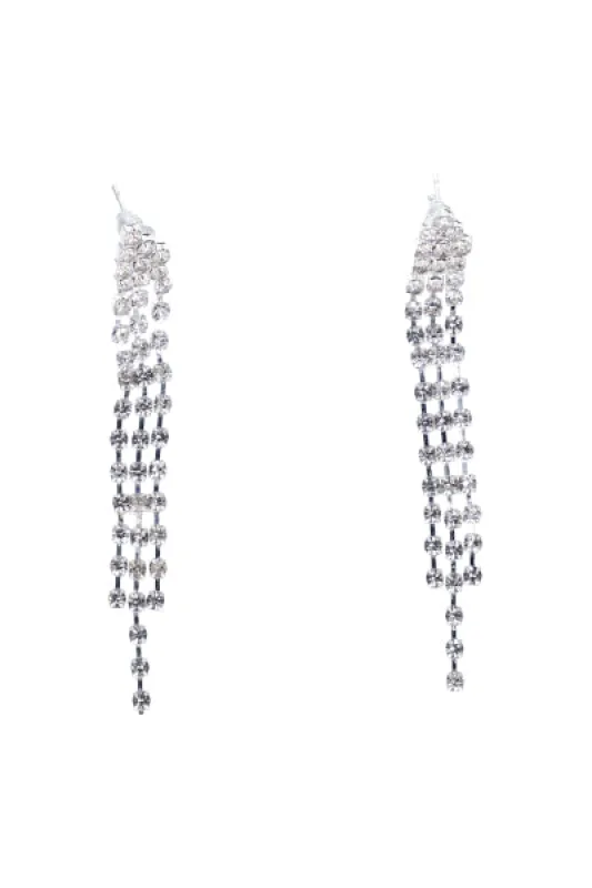 Aretes colgantes brillos sold by Shasa