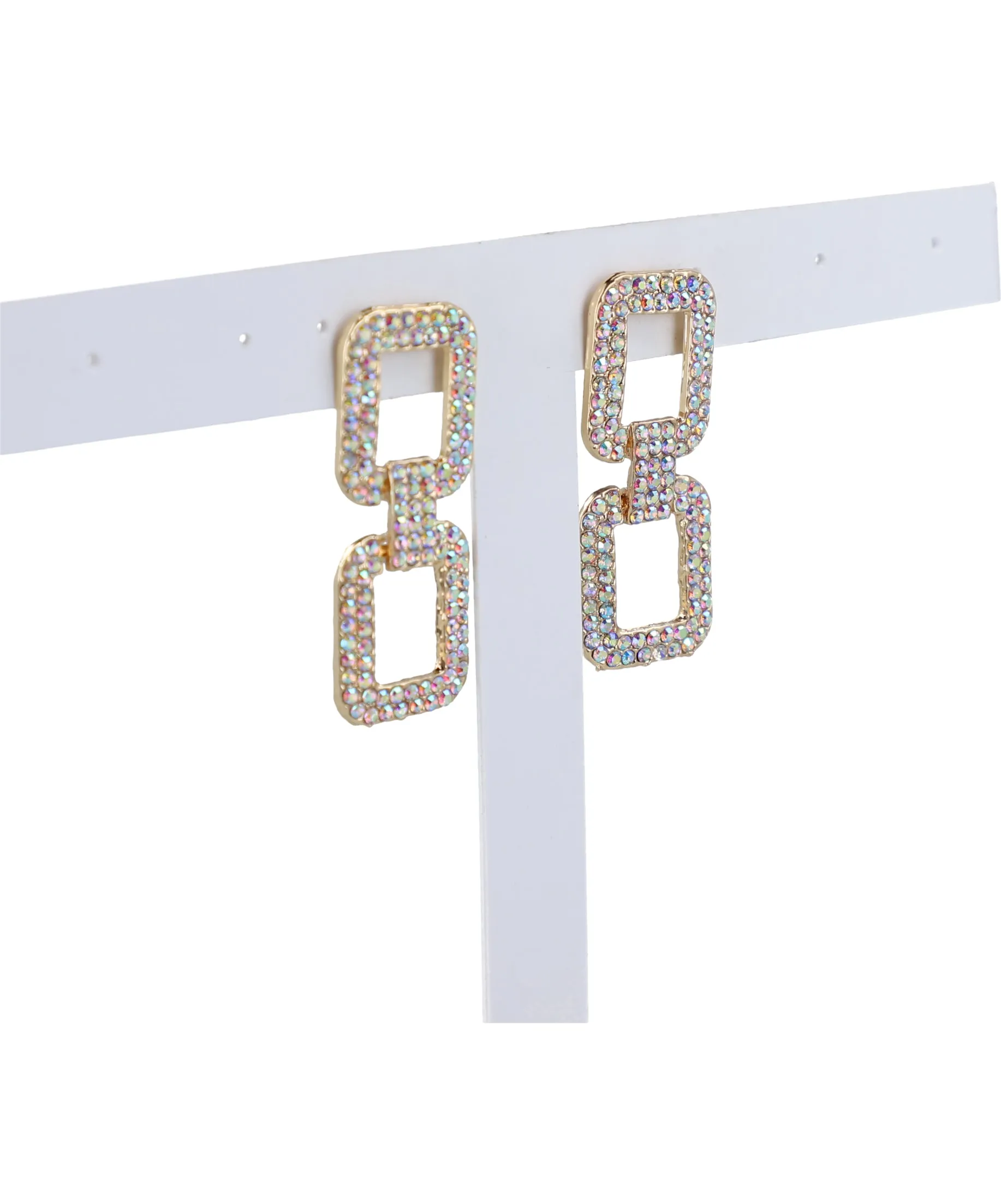 Aretes Eslabon Brillos Color sold by Shasa product image thumbnail 2