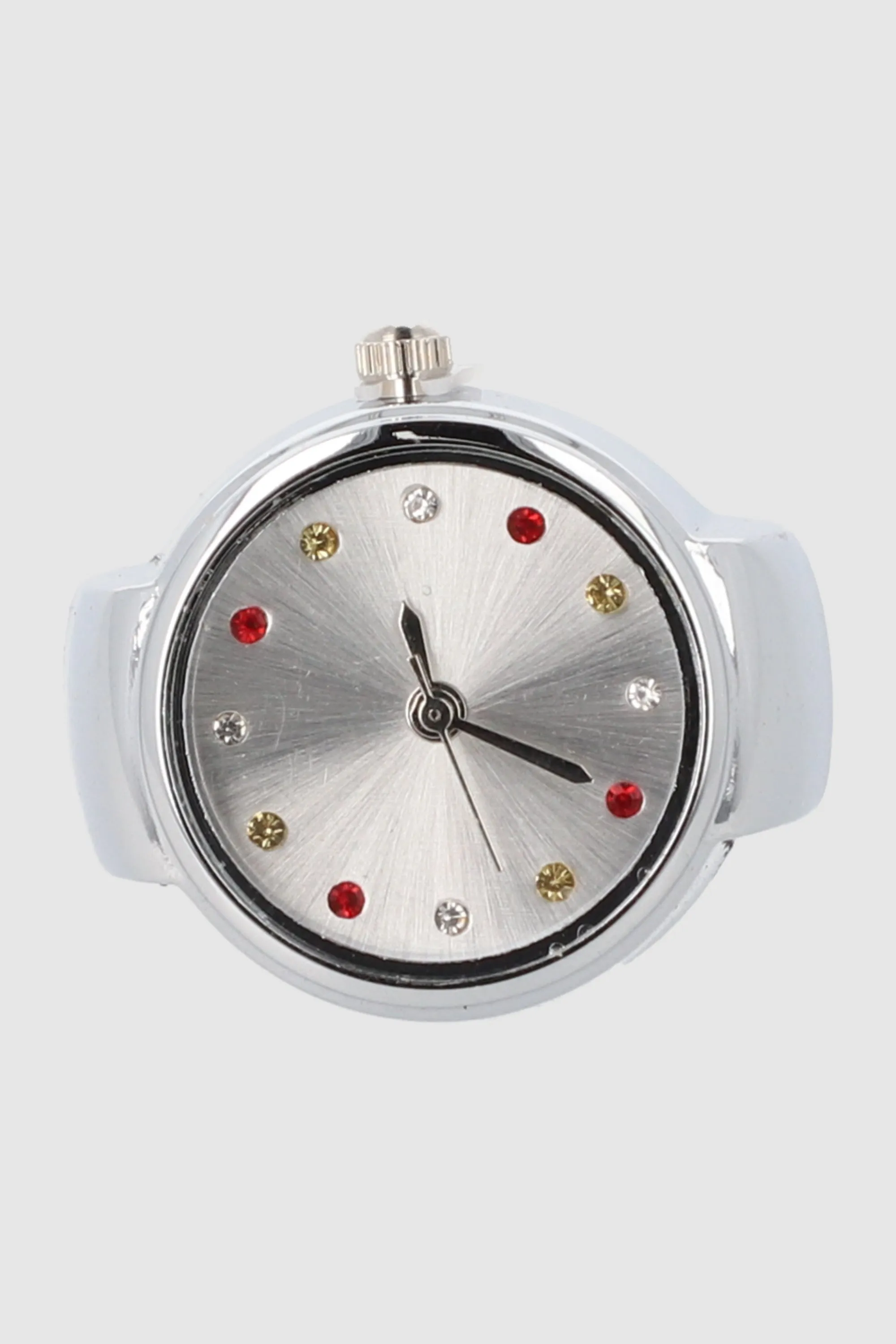 Anillo reloj pedrería brillosa sold by Shasa