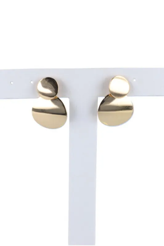 Aretes largos doble circulo sold by Shasa