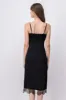 Vestido midi lencero detalle encaje sold by Shasa