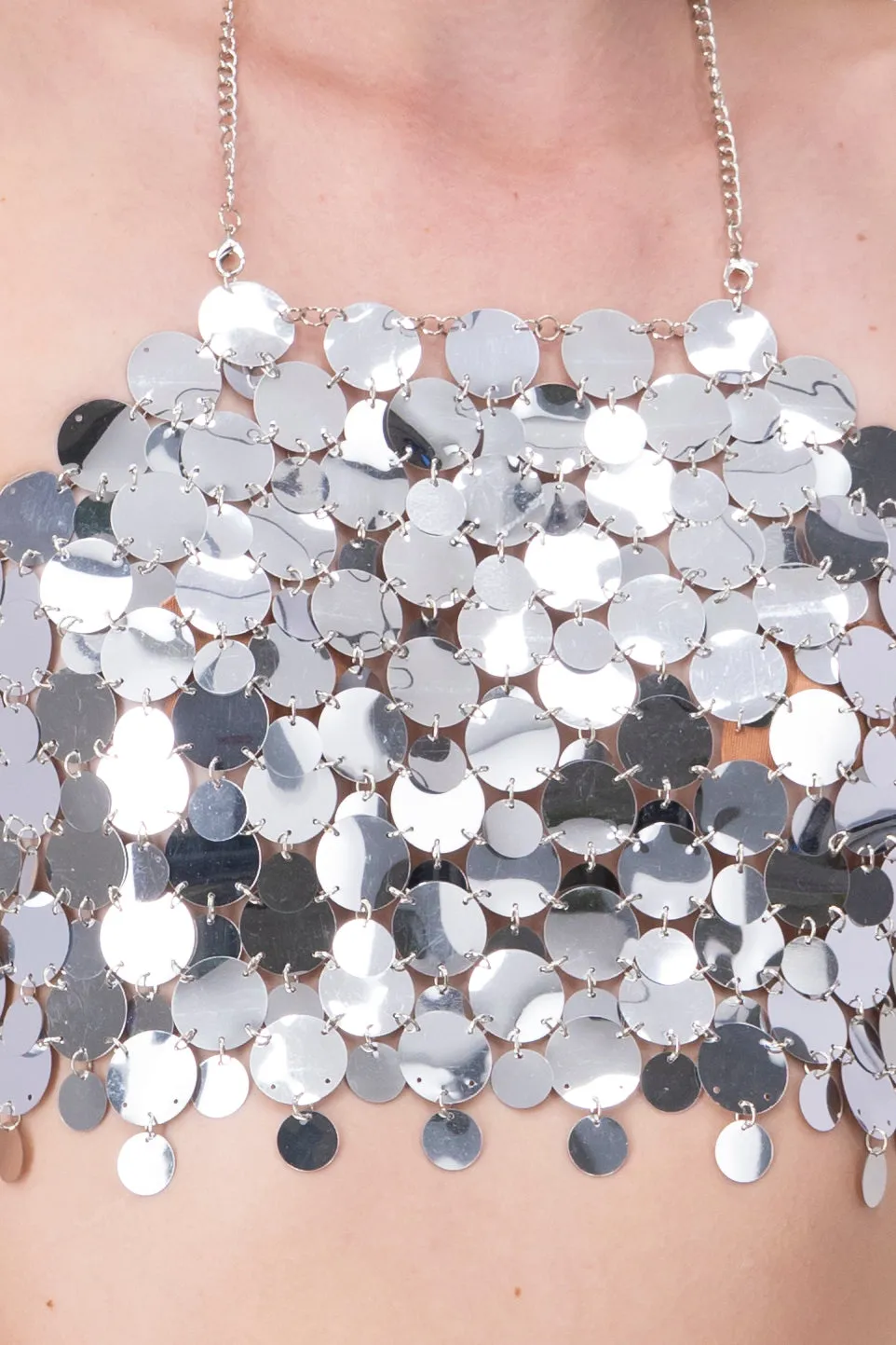 Top crop halter lentejuela maxi sold by Shasa product image thumbnail 5