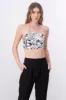 Top crop halter lentejuela maxi sold by Shasa