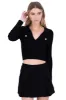 Blusa acanalada cuello polo sold by Shasa