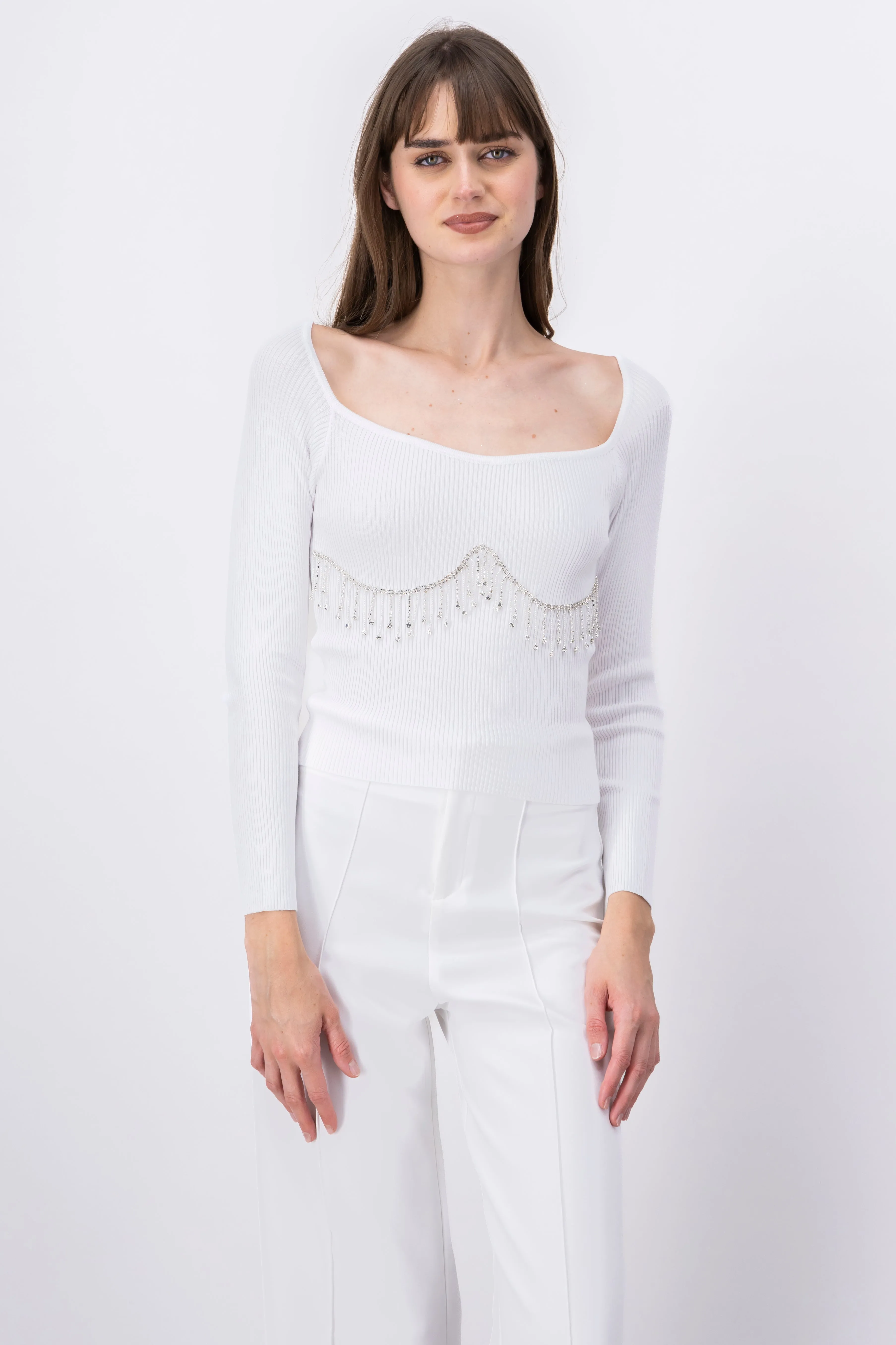 Top manga larga flecos brillos sold by Shasa product image thumbnail 2