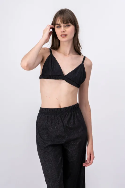 Top crop tirantes lurex sold by Shasa