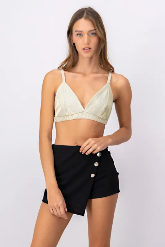 Top crop tirantes brillos sold by Shasa