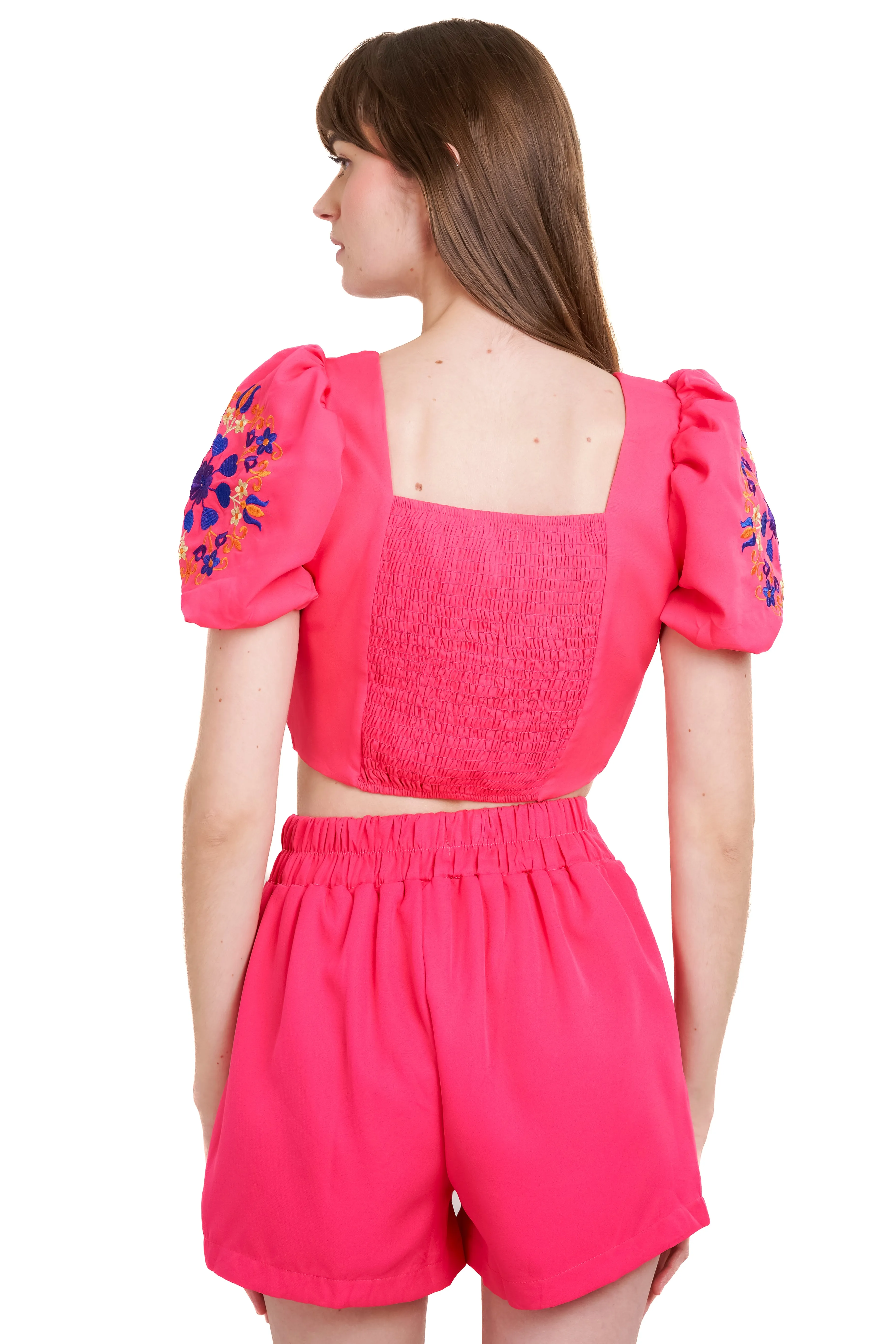 Top mangas abullonadas detalle bordado sold by Shasa product image thumbnail 4