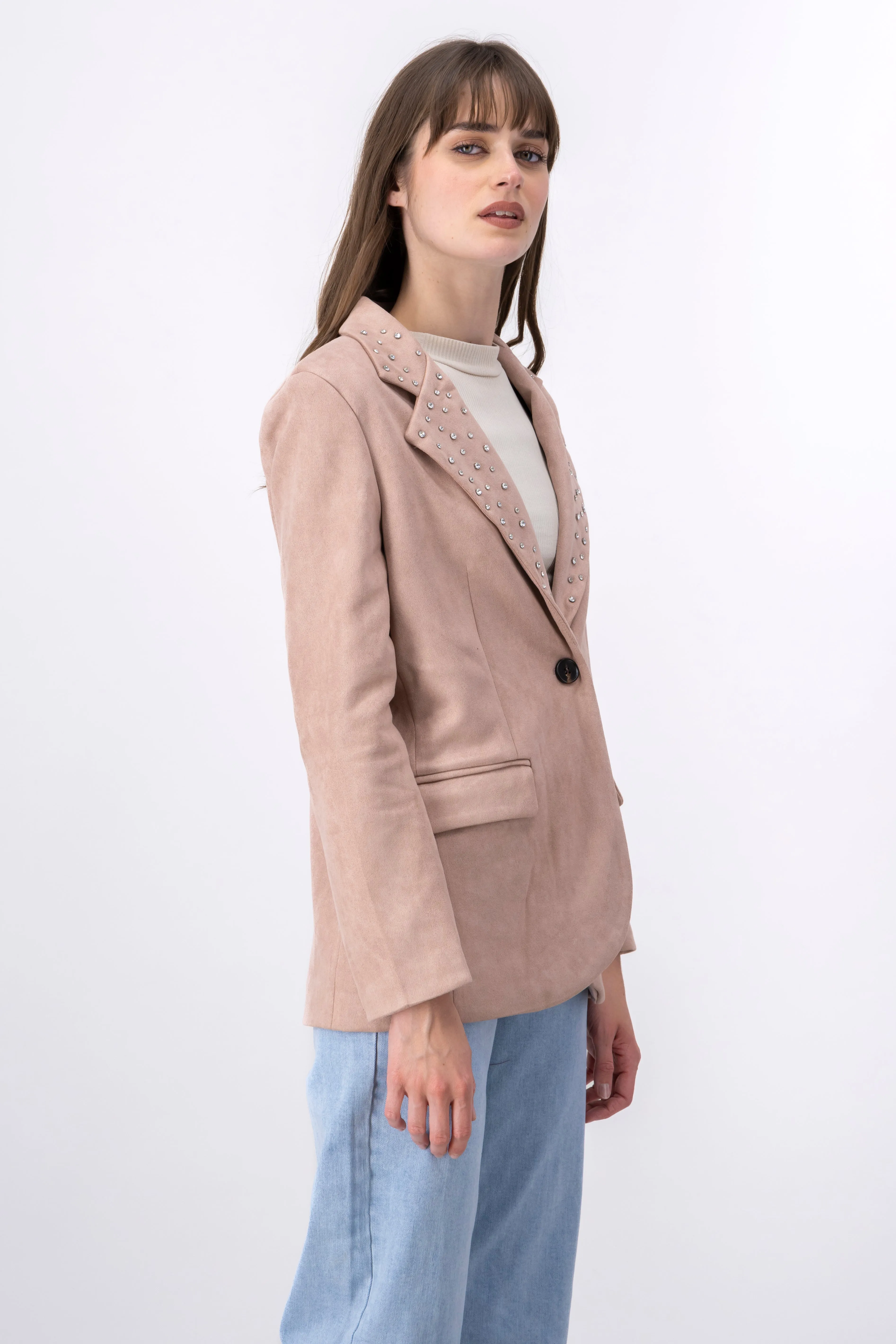 Blazer boton detalle brillos solapa sold by Shasa product image thumbnail 3