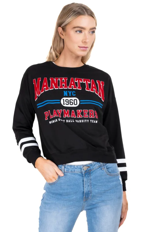 Sudadera Manhattan rayas mangas sold by Shasa