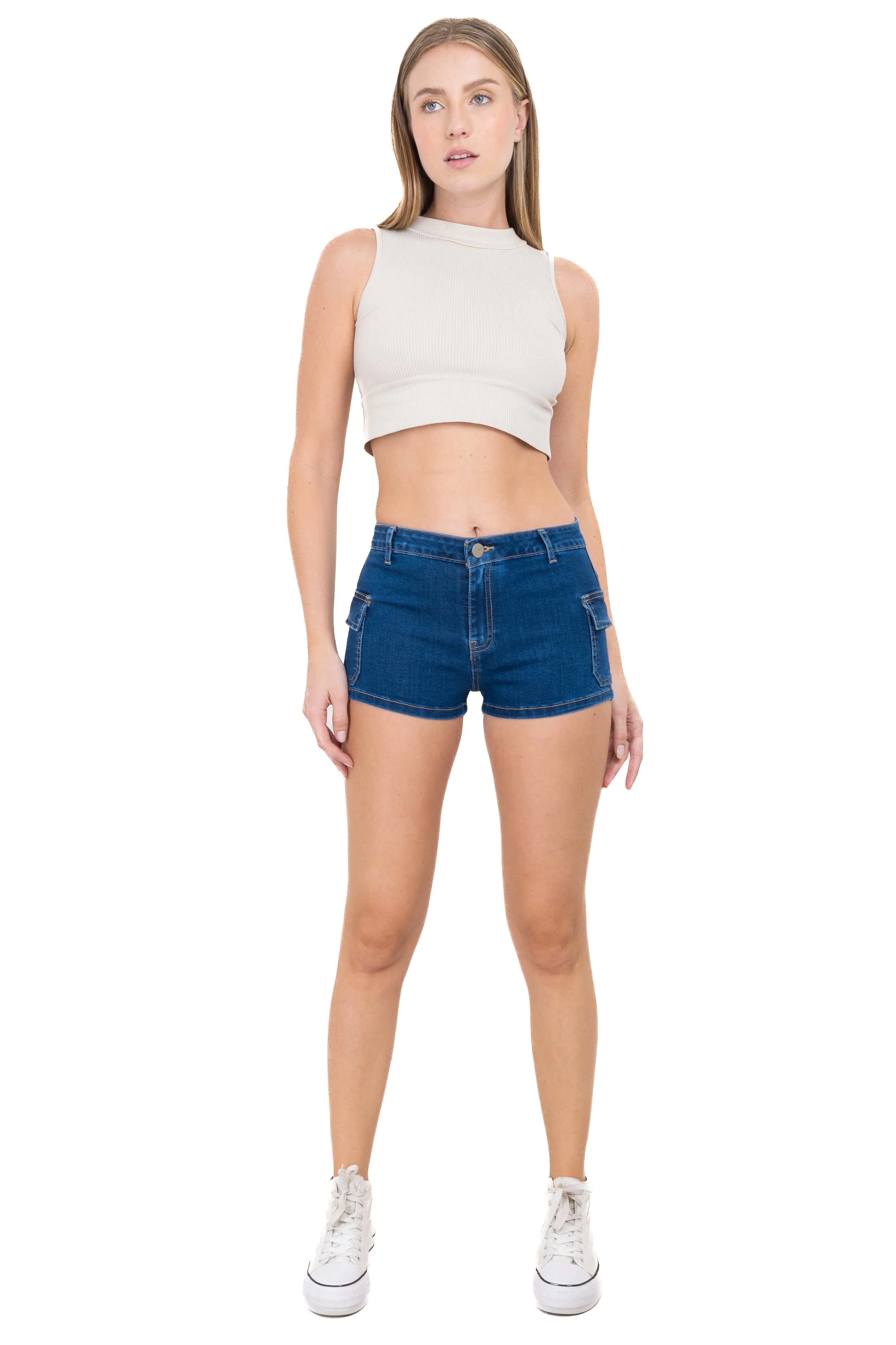 Short denim cargo sold by Shasa product image thumbnail 2