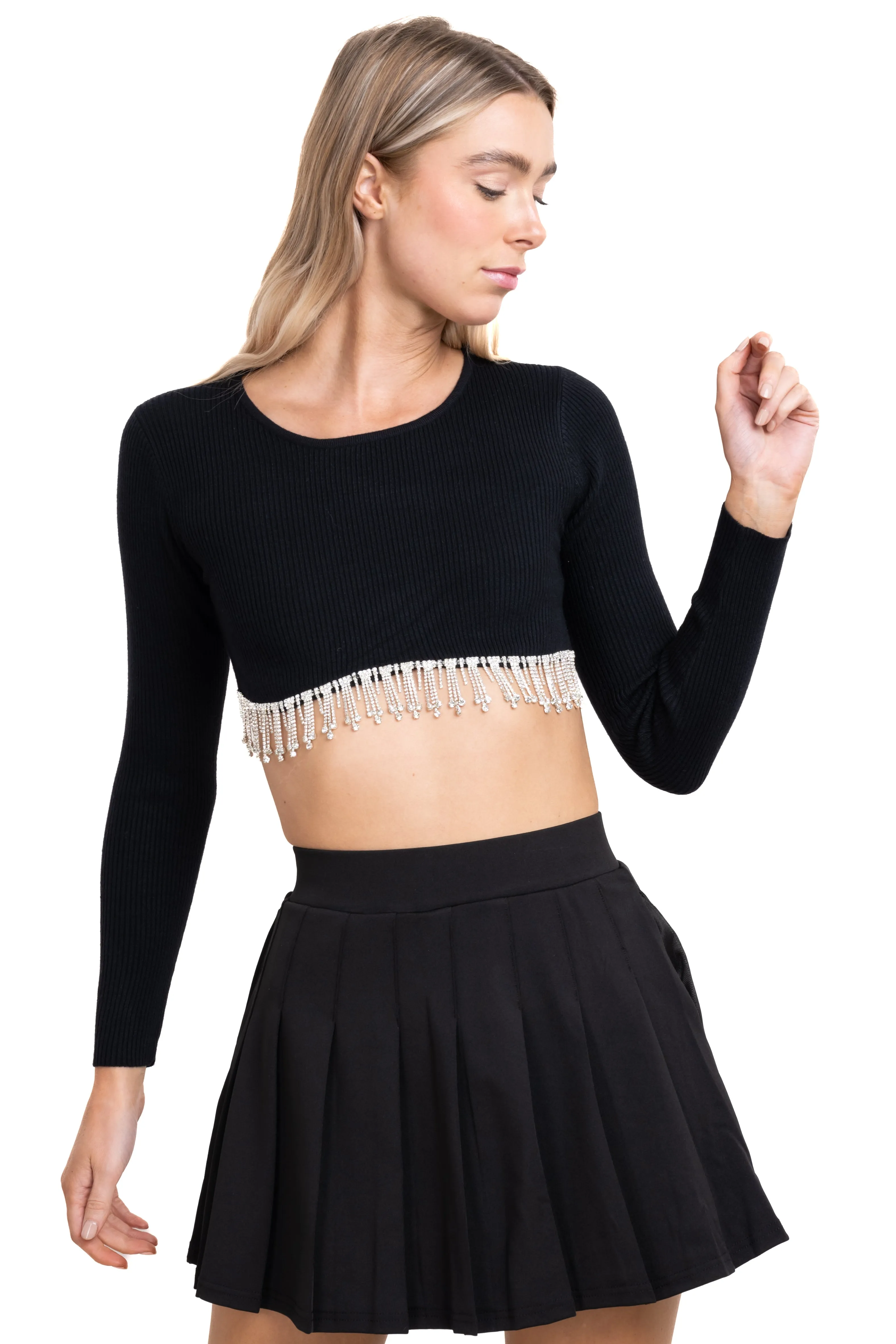 Top crop cascada brillos sold by Shasa product image thumbnail 2