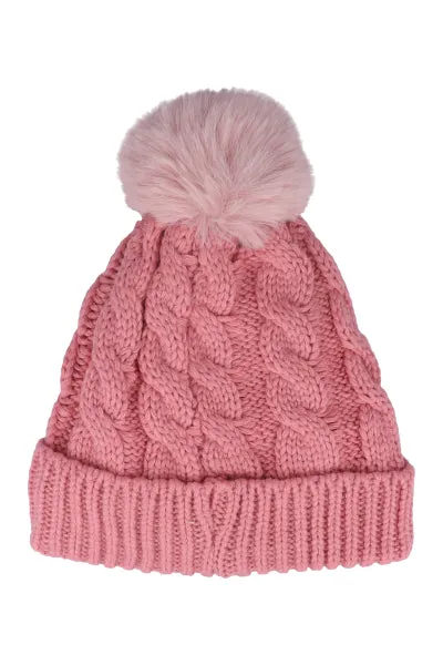 Gorro tejido trenzado pompón sold by Shasa product image thumbnail 2