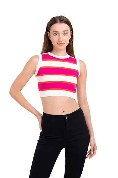 Top sin mangas cuello redondo sold by Shasa