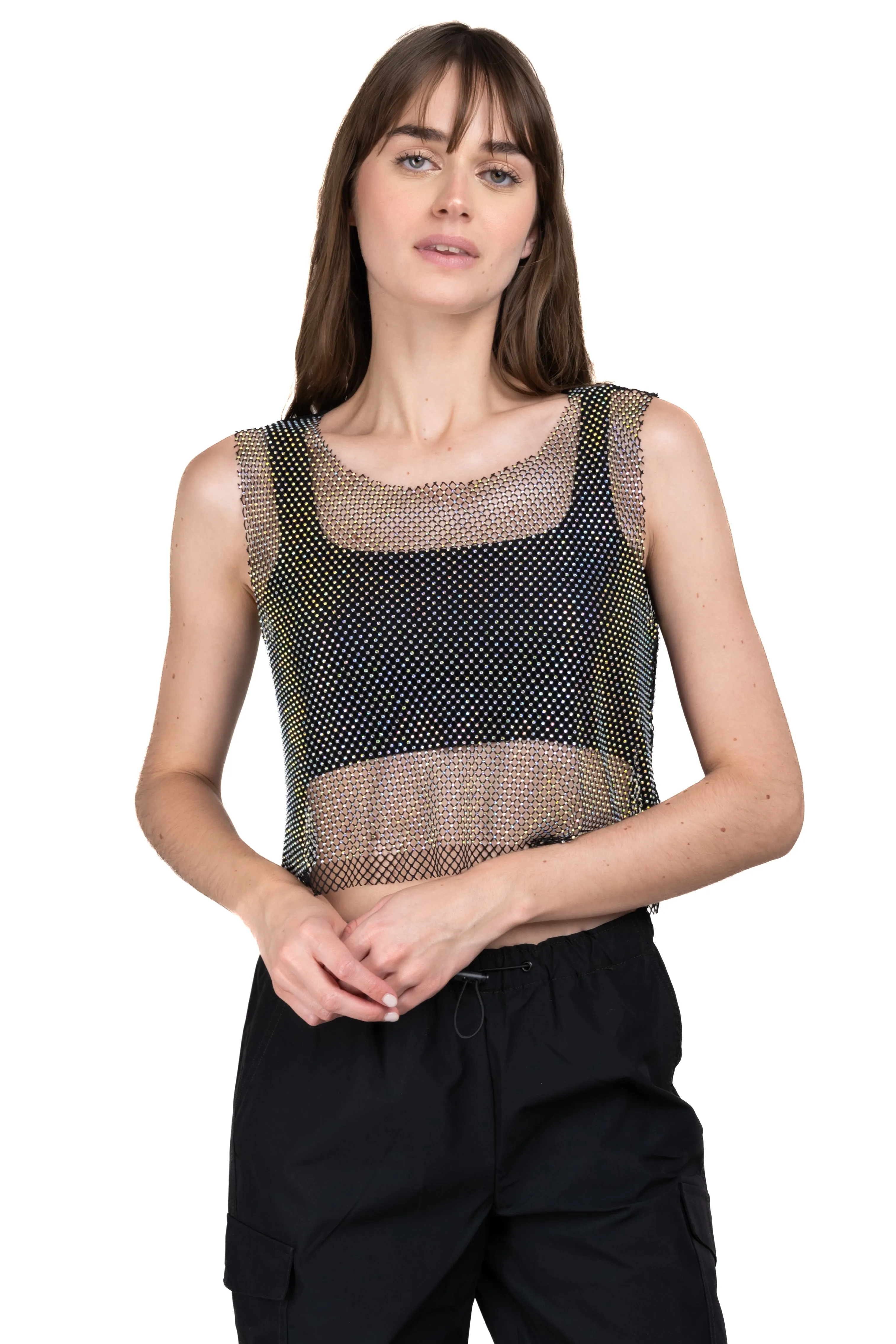 Top sin manga con brillos sold by Shasa