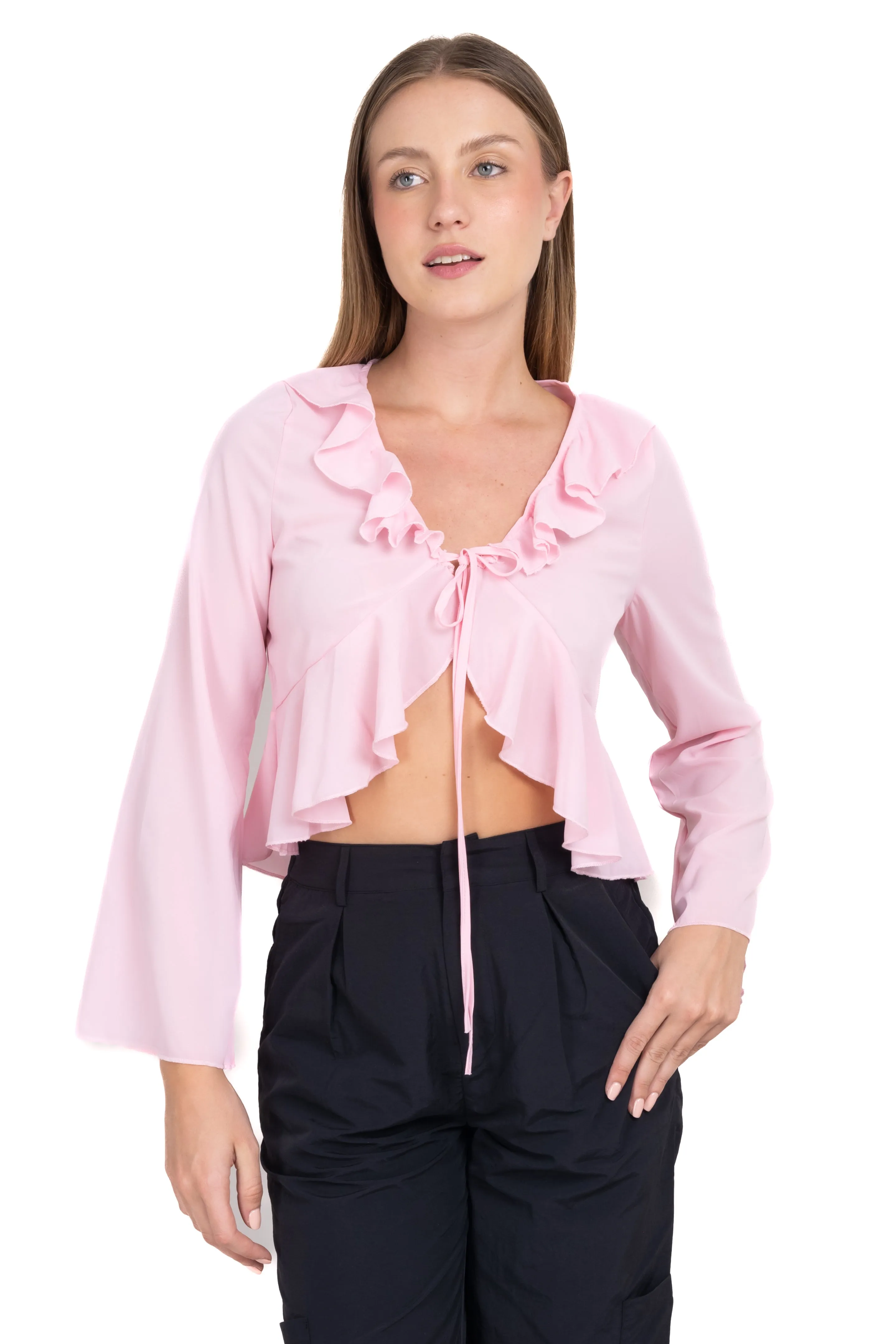 Blusa abierta olán cintas sold by Shasa product image thumbnail 2