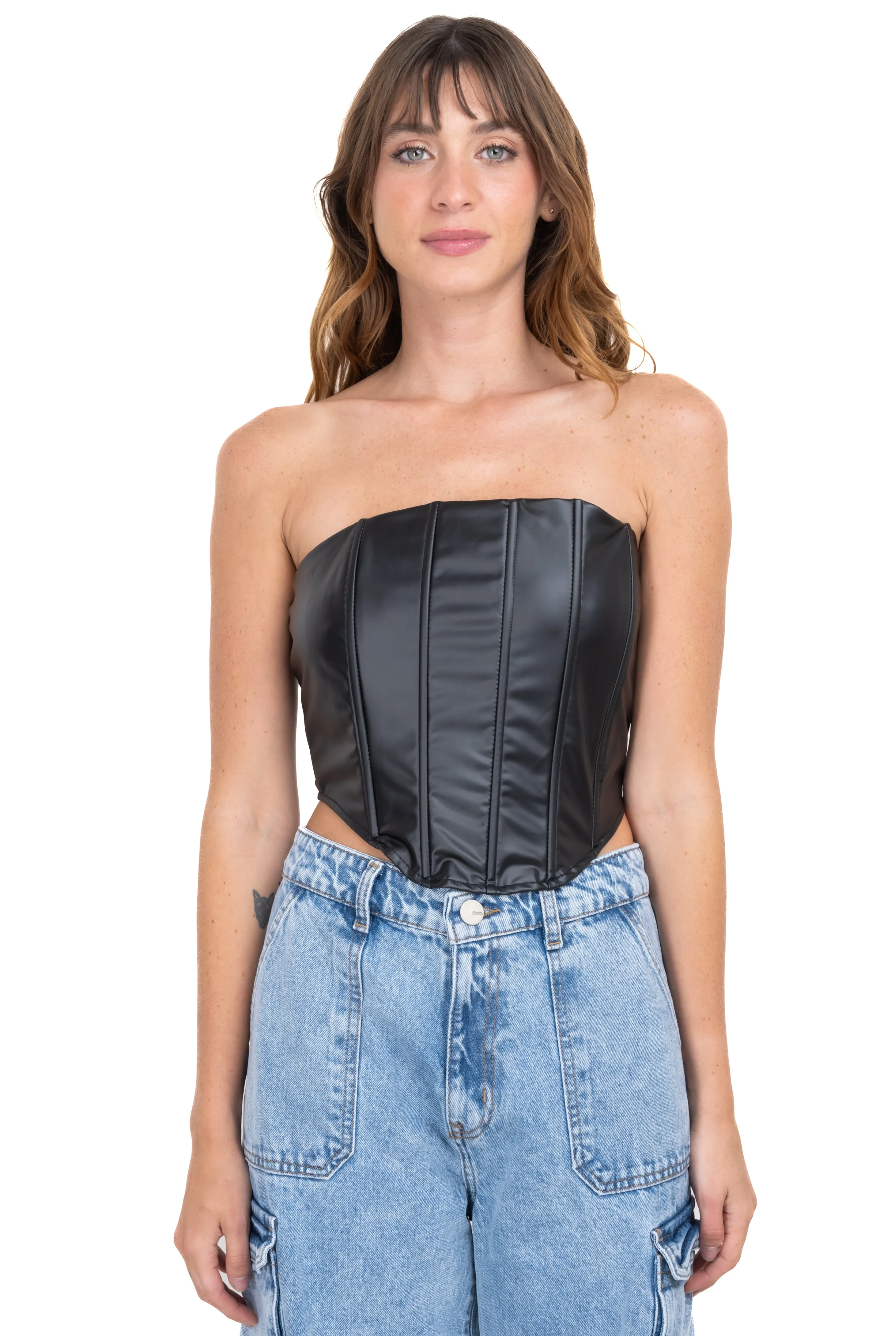 Corset strapless efecto piel sold by Shasa product image thumbnail 2