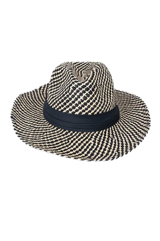 Sombrero panamá entrelazado bicolor sold by Shasa