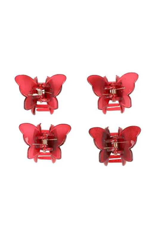Set 4 pinzas mariposas sold by Shasa