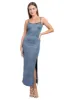 Vestido maxi tornasol abertura sold by Shasa