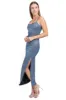 Vestido maxi tornasol abertura sold by Shasa