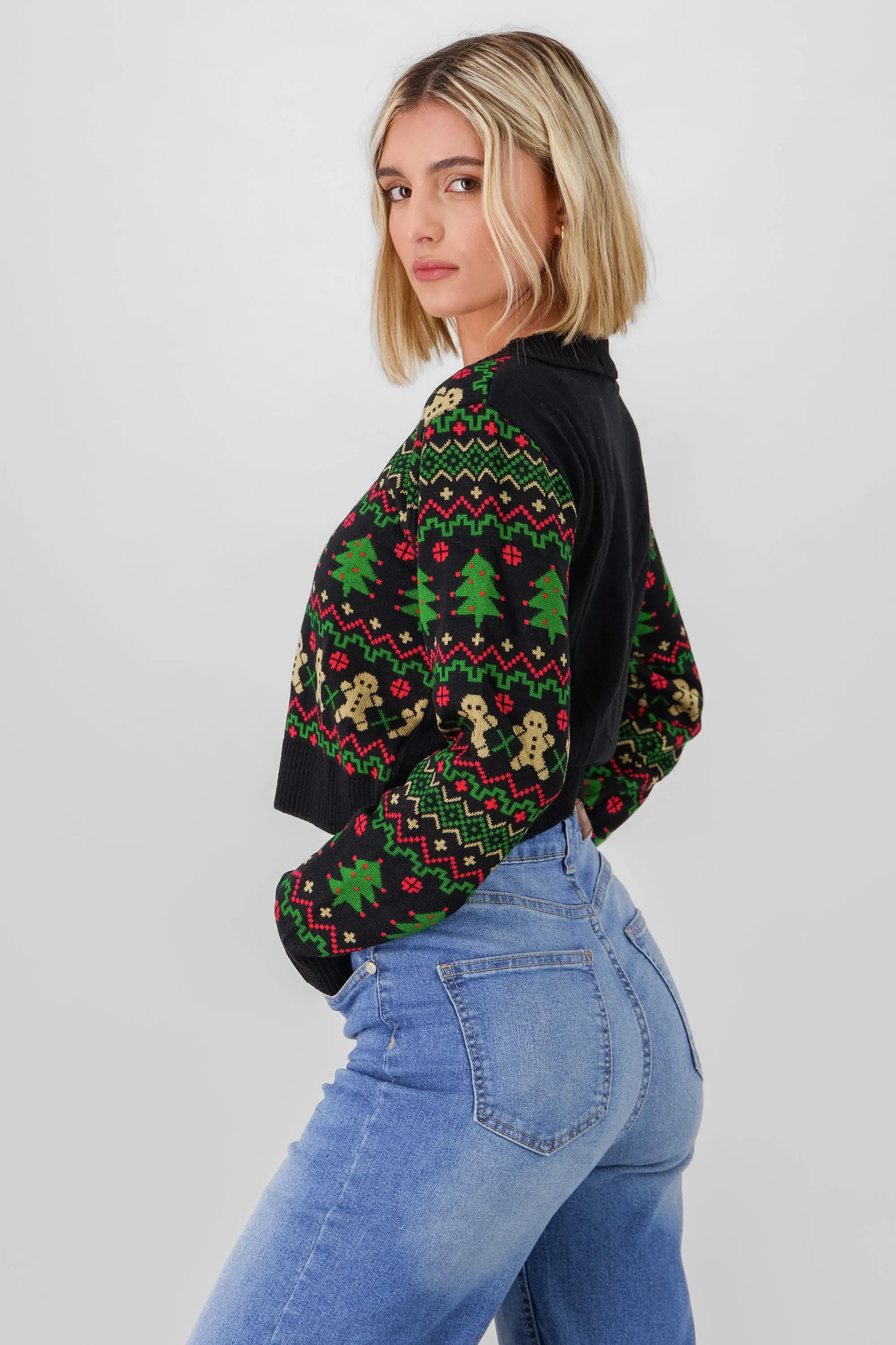 Cárdigan crop navideño sold by Shasa product image thumbnail 3