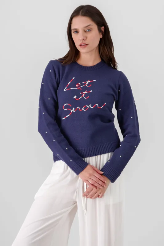 Sueter navideño let it snow sold by Shasa