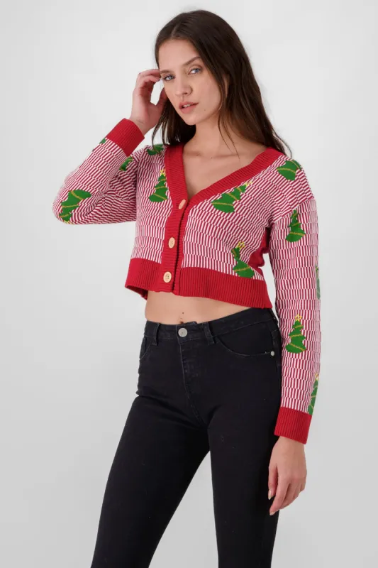 Cárdigan Crop Navideño sold by Shasa
