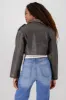 Chamarra biker crop desgaste sold by Shasa