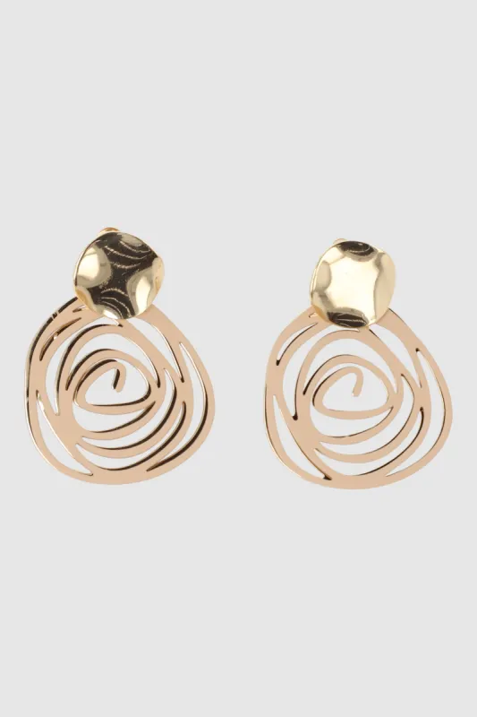 Aretes circulos textura sold by Shasa