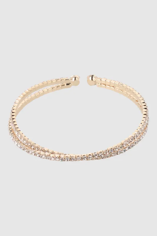 Cuff 2 Líneas Brillos sold by Shasa