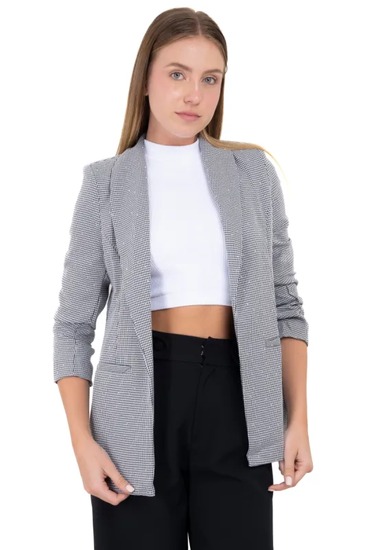 Saco liso cuadros brillos sold by Shasa